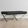 Buy City Ottoman (2 seats) - Premium Leather Black 13226 - prices